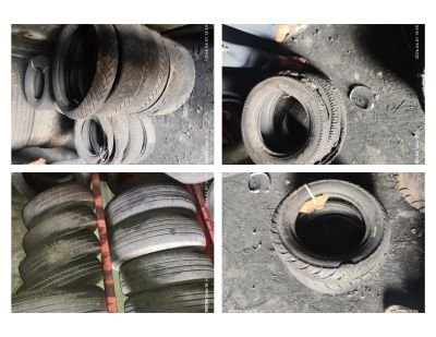 Fire Affected Stock of Tyres